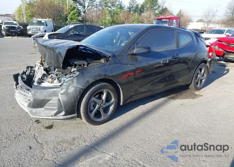 2019 Hyundai Veloster 2.0 z USA, uszkodzony, nr VIN KMHTG6AF9KU008698